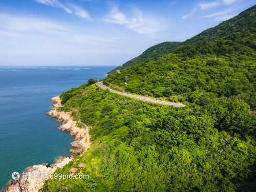 连云港连岛景区海滨海岸线